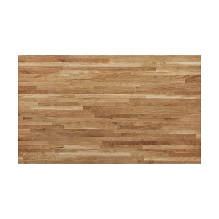 Solid Narrow Stave Rustic Oak Worktop Pre-Oiled 3000 x 620 x 26mm