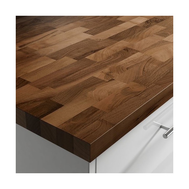 Solid Prime Walnut Upstand Pre-Oiled 3000 x 100 x 20mm