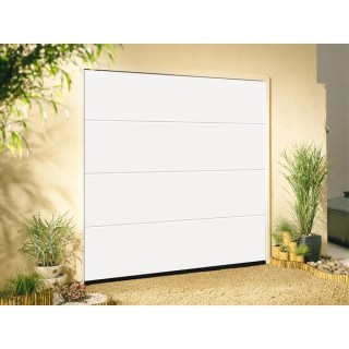 Garador Linear Grain White Garage Door 2136mm x 2439mm