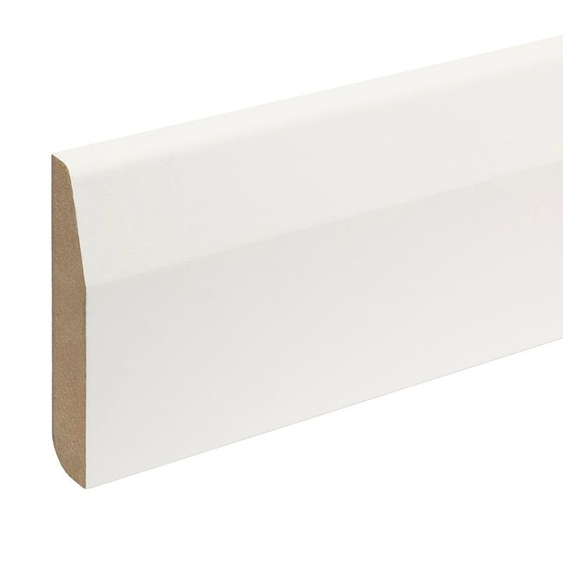 MDF Painted Truprofile Pencil Chamfered Round Skirting 14.5 x 94mm x 4.4m