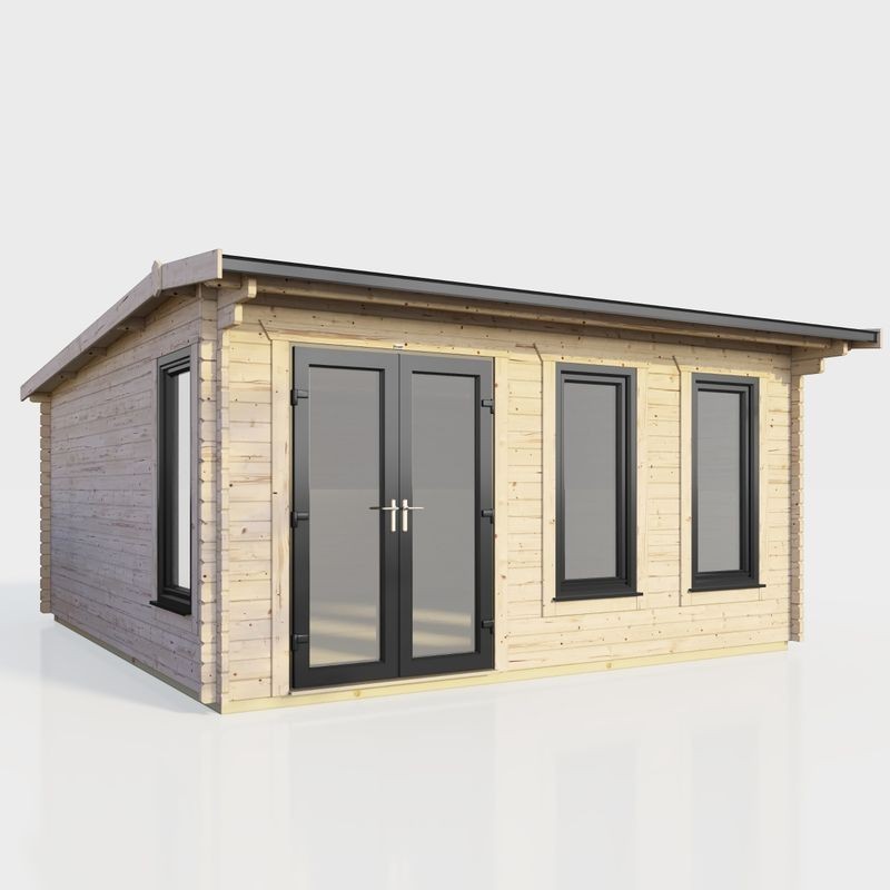 16 x 14 Power Apex Log Cabin Left Doors