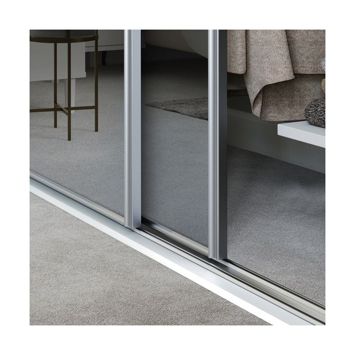 Spacepro Heritage 4 x Silver Frame Mirror Sliding Doors H2260 x W2390