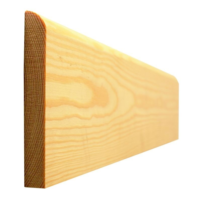 Skirting Board Timber Bullnosed Standard 19mm x 100mm - Finished Size 14.5mm x 94mm