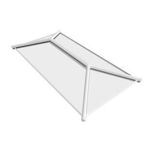 Crystal Aluminium Skylight Roof White External White Internal 1500mm x 1000mm