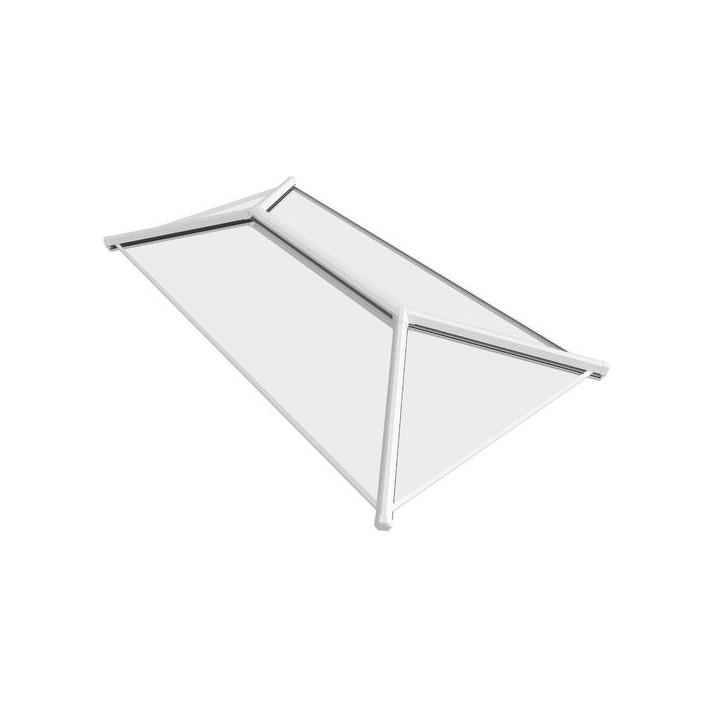 Crystal Aluminium Skylight Roof White External White Internal 2500mm x 1500mm