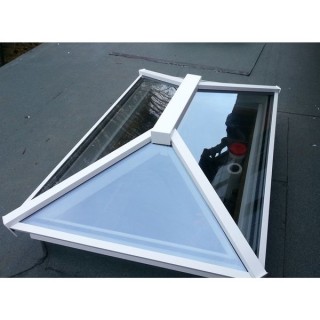Vista Aluminium Contemporary Lantern Rooflight 1000 x 2000mm White INTERNAL/EXTERNAL