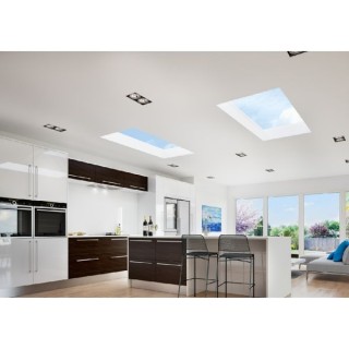 Vista Aluminium Flat Rooflight 1000 x 2000mm Grey RAL7016 EXTERNAL/INTERNAL