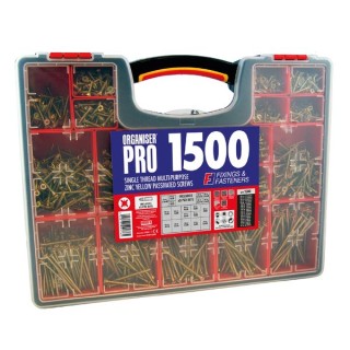 ForgeFix Screw Assortment & Case 1500pc