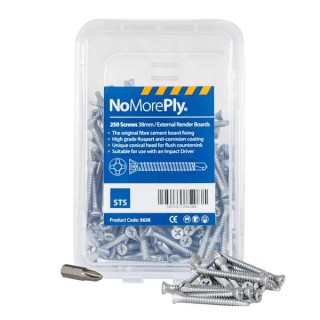 STS NoMorePly Render Board Screw 38mm Qty 250