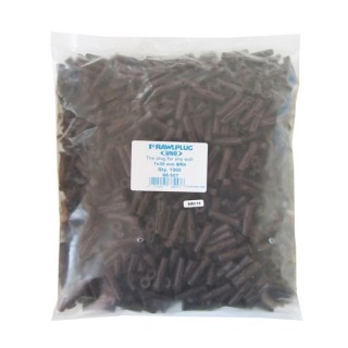 Rawlplug Plugs bag of 1000 - Brown