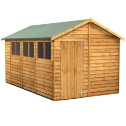 14 x 8 Power Overlap Apex Shed