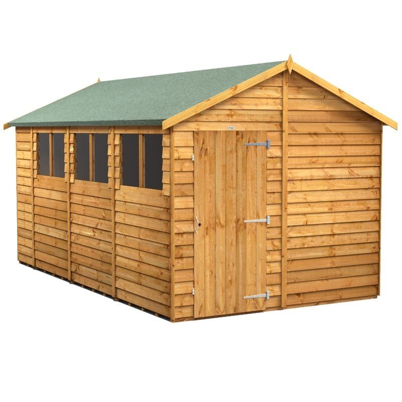 14 x 8 Power Overlap Apex Shed