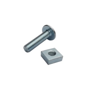 4TRADE Roofing Bolt and Nut M6 x 25mm Pack of 10