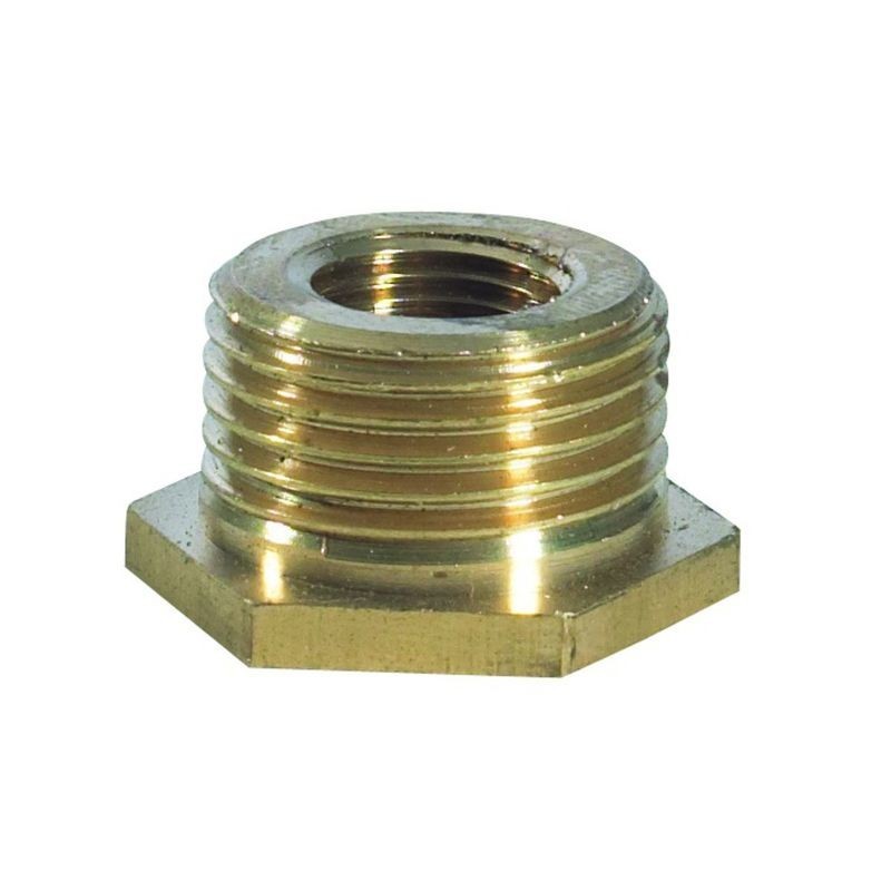 Brass Hexagon Bush 1 2in x 1 4in