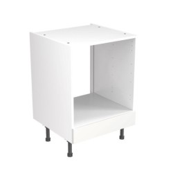 Flatpack Built Under Oven Housing Unit J-pull Ultra Matt White 600mm - FKKJ0505
