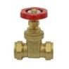 WRAS Gate Valve Brass 22mm CxC BS5154
