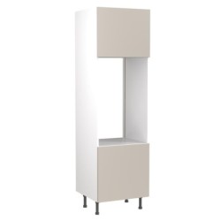 Flatpack Double Oven Tower Super Gloss Light Grey Slab 600mm - FKKF0221