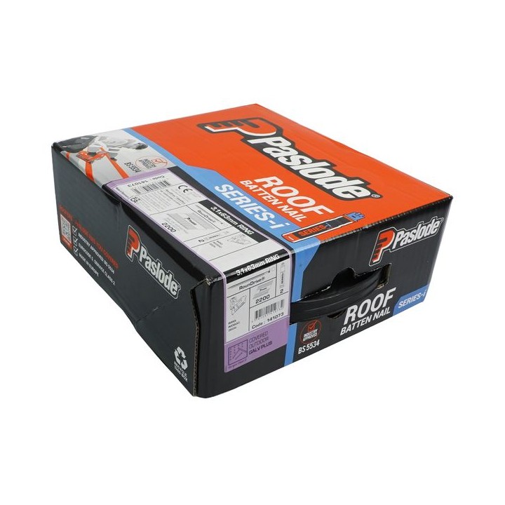 Paslode IM90I Galvanised Ring Nail Fuel Pack 63 x 3.1mm 141073