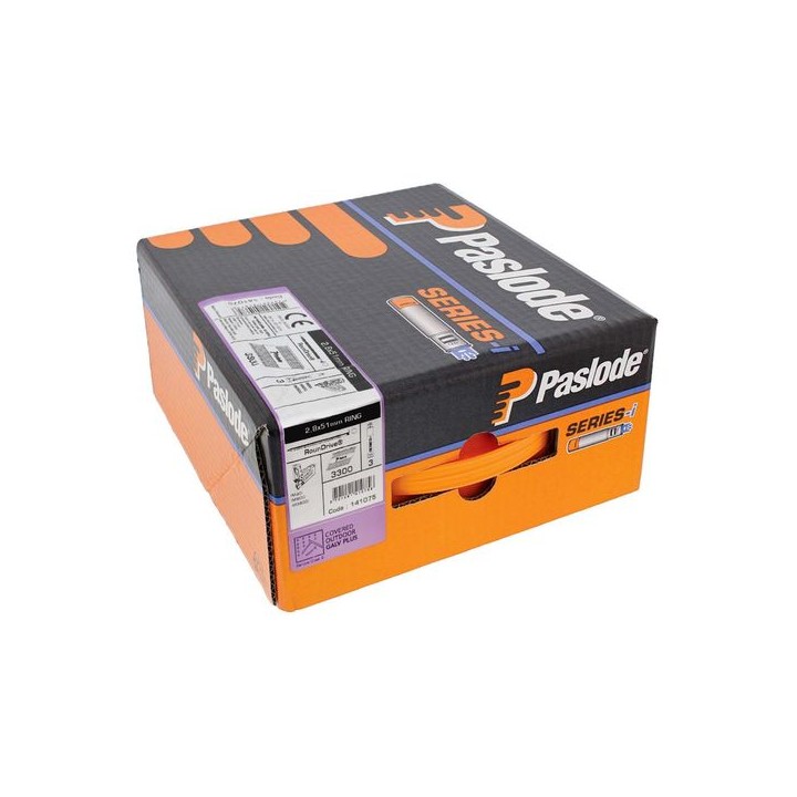 Paslode IM90I 141075 Galvanised Ring Nail Fuel Pack 51 x 2.8mm
