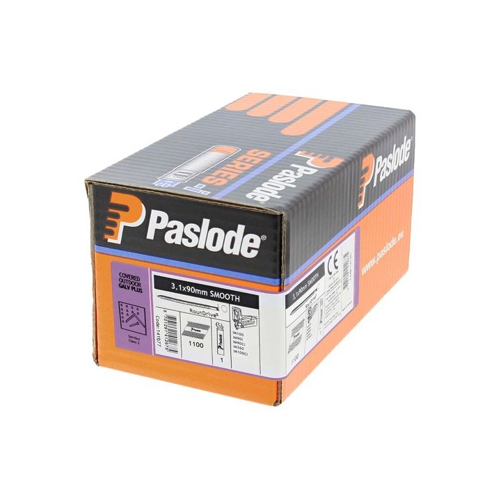 Paslode IM360CI Handy Pack St Galv Plus 90 x 3.1mm Box Qty 1100 & 1 Fuel Cell 141077