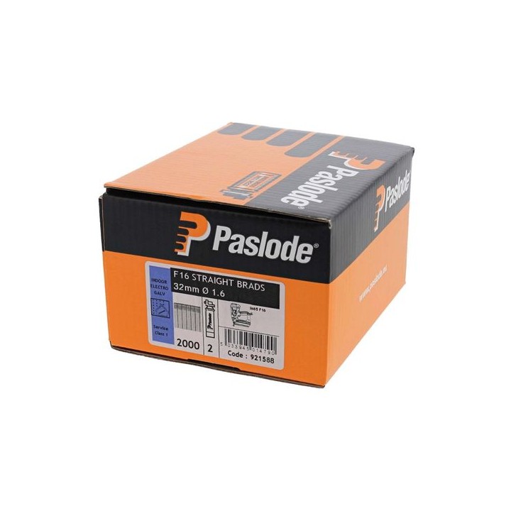 Paslode 921588 Brad Fuel Pack F16 x 32mm Galvanised