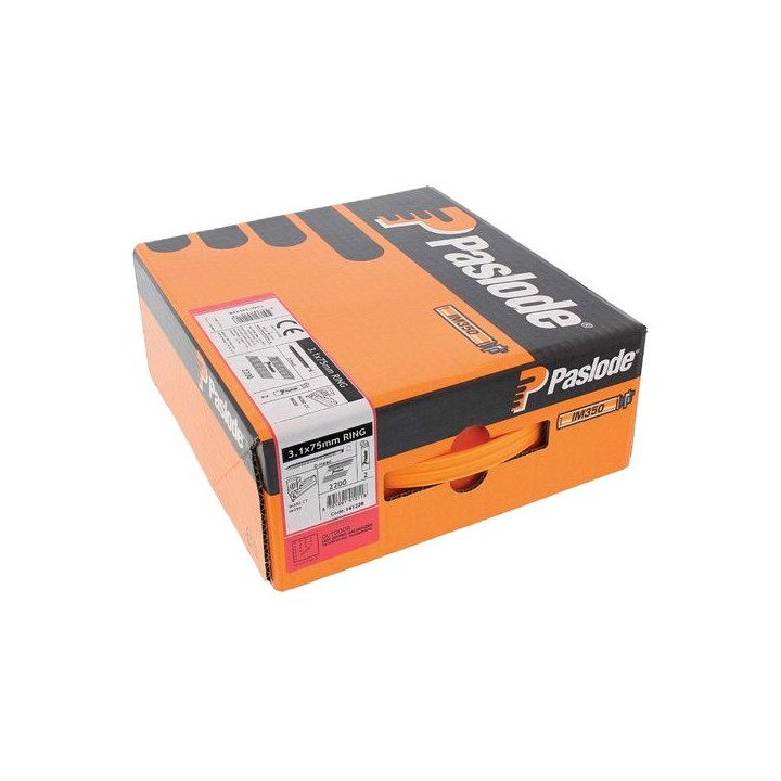 Paslode 141228 Nail & Fuel Pack 75 x 3.1mm Ring HDGV