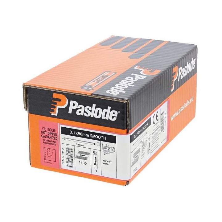 Paslode 141267 Hot Dipped Galvanised Smooth Handy Pack 90 x 3.1mm