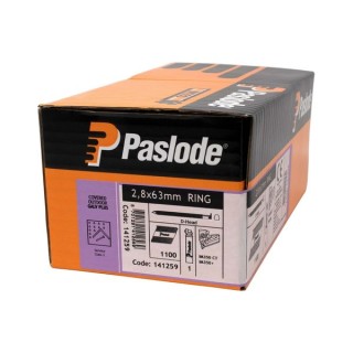 Paslode 141259 Galvanised Ring Handy Pack 63 x 2.8mm