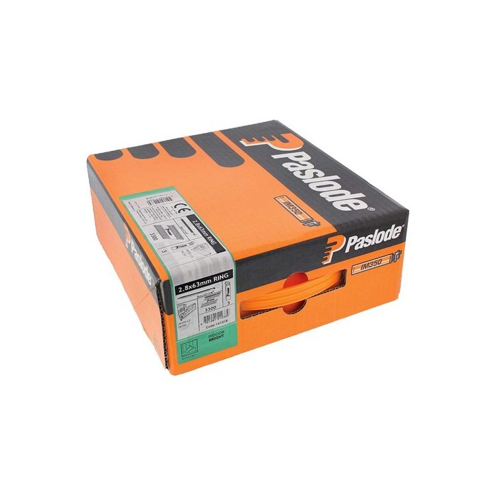 Paslode 141208 Nail & Fuel Pack 63 x 2.8mm Ring Bright