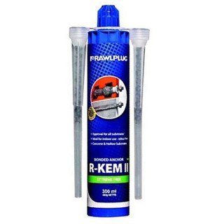Rawlplug 300ml R-KEM II Polyester Resin Cartridge & Nozzle