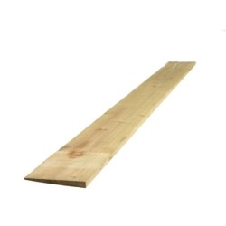 Bsw Green Treated Featheredge Fencing Board 2EX 22 x 125mm x 1.35m