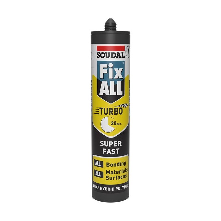 Soudal Fix All Turbo Sealant & Adhesive 290ml White
