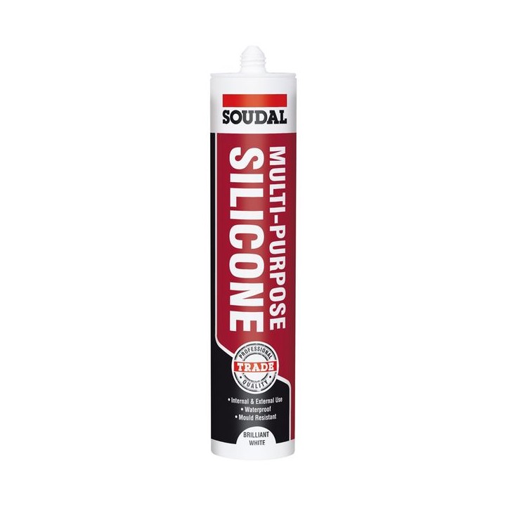 Soudal 270ml Multipurpose Silicone - White