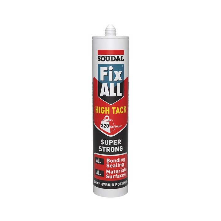 Soudal 290ml Fix All High Tack Adhesive & Sealant - White