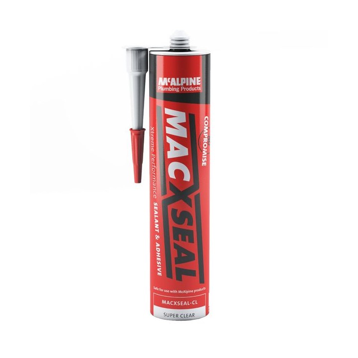 McAlpine MACXSEAL-CL Macxseal Sealant & Adhesive Super Clear 290ml
