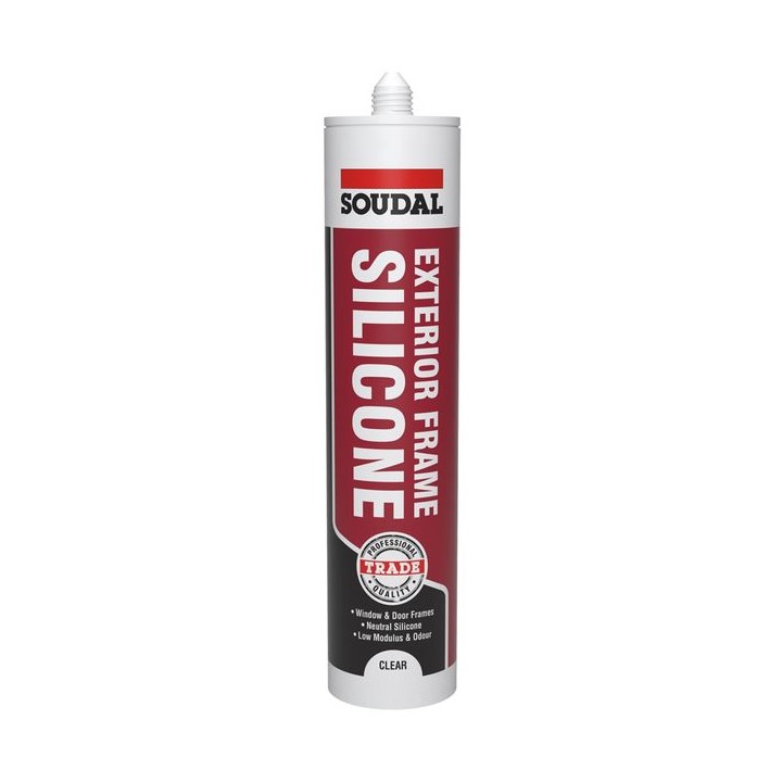 Soudal 270ml Exterior Frame Silicone - Clear