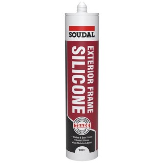 Soudal 270ml Exterior Frame Silicone - White