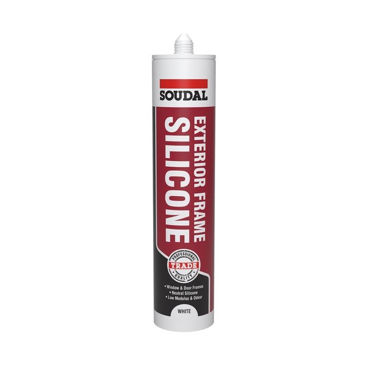 Soudal 270ml Exterior Frame Silicone - White