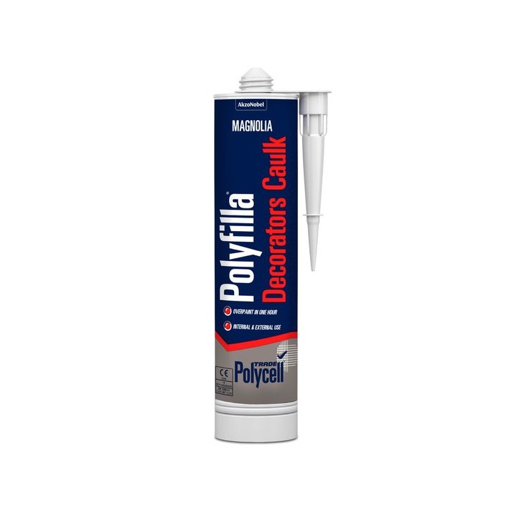 Polycell Trade Polyfilla Decorators Caulk Magnolia 380ml
