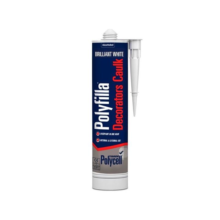 Polycell Polyfilla Decorators Caulk White Trade 290ml