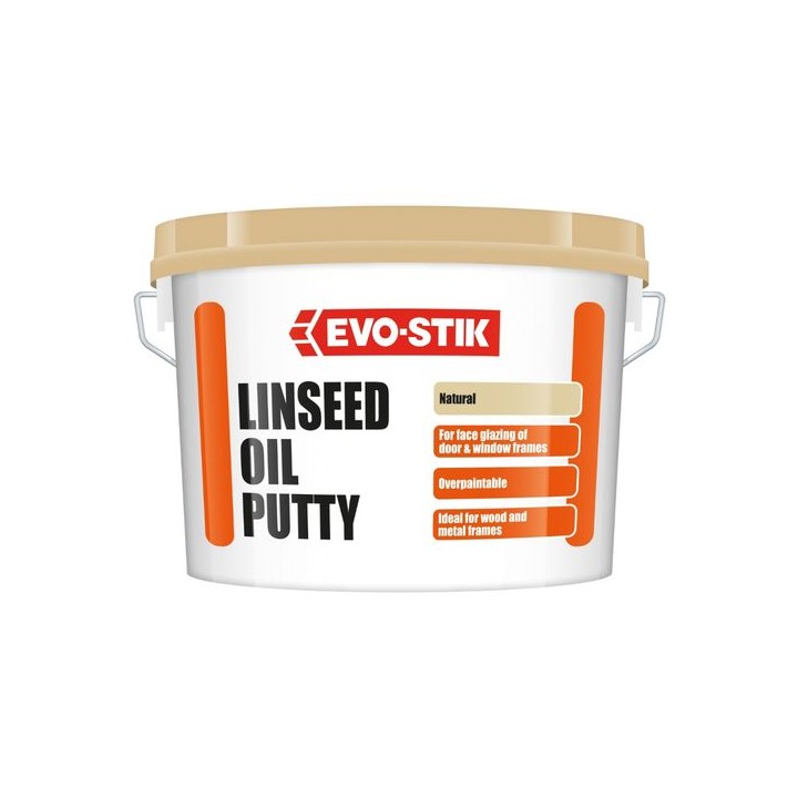 Vallance 2kg Multi Purpose Linseed Oil Putty - Natural