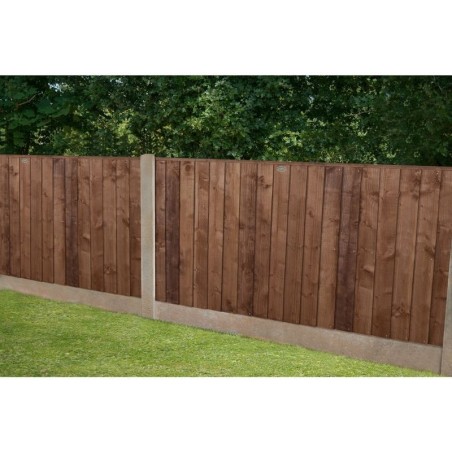 Pressure Treated BrownCloseboard Fence Panel 1.83m x 0.93m - Pack of 5