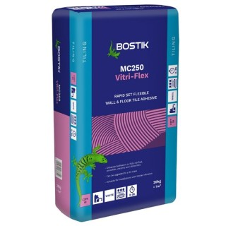 Bostik MC250 Vitri-Flex Rapid Set White Wall & Floor Tile Adhesive 20kg