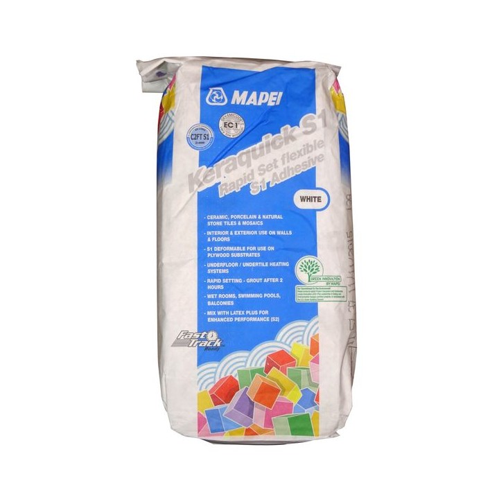 Keraquick White 20kg Cement Based Powder Adhesive
