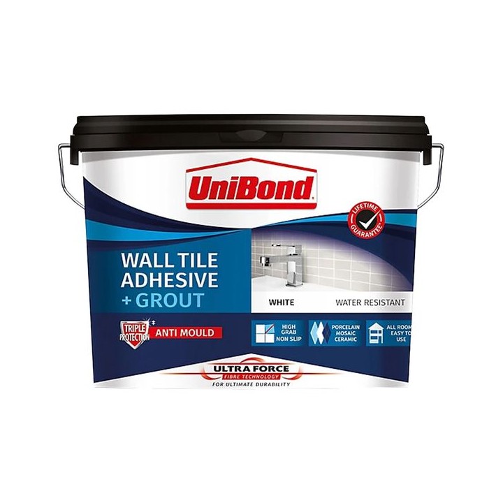 UniBond 12.8kg Ultraforce Wall Adhesive & Grout - White