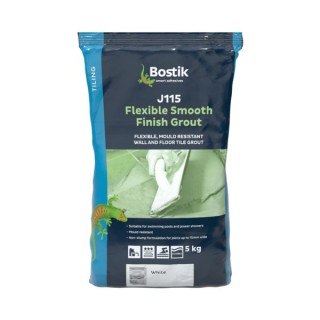 Bostik J115 Smooth Finish White Grout 5kg