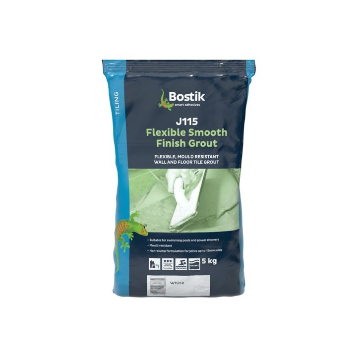 Bostik J115 Smooth Finish White Grout 5kg
