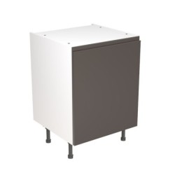 Flatpack Base Unit J-pull Super Gloss Graphite 600mm - FKKJ0404