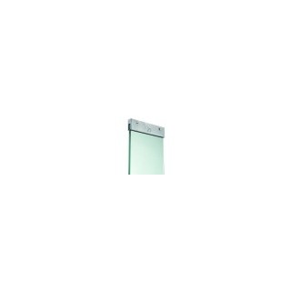 Glass Panel with Brackets Pack 876mm x 150mm x 8mm Pack of 4