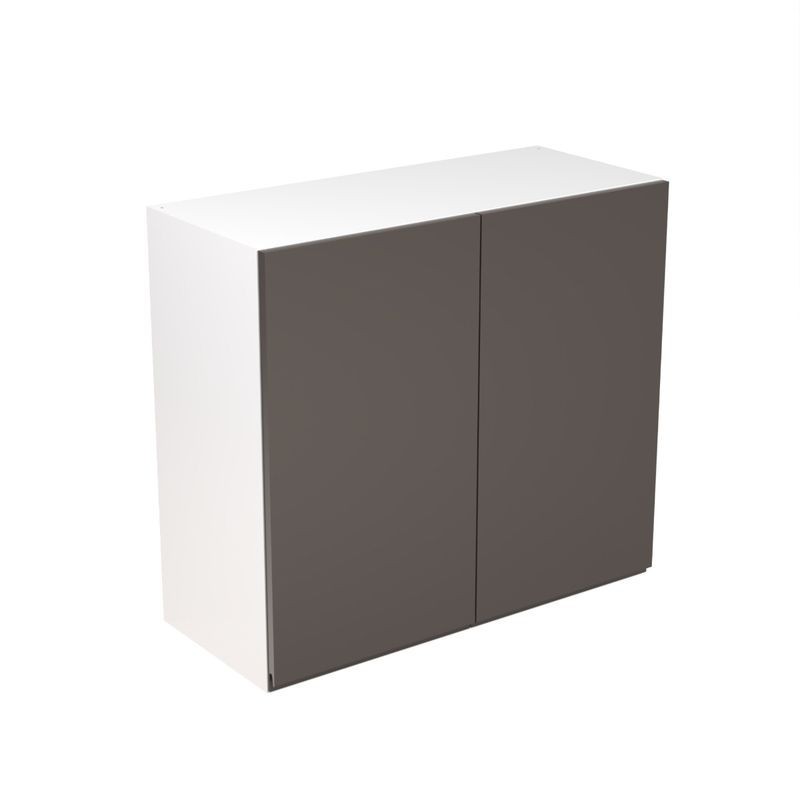 Flatpack Wall Unit J-pull Super Gloss Graphite 800mm - FKKJ0438 Flatpack Wall Unit J-pull Super Gloss Graphite 800mm - FKKJ0438